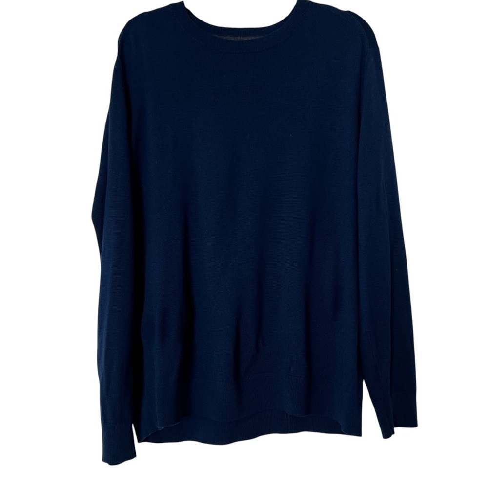 Banana Republic Men’s Merino Wool Crewneck Sweater in Navy size XL - Picture 3 of 8